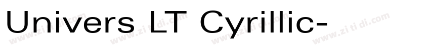 Univers LT Cyrillic字体转换 Univers LT Cyrillic字体转换